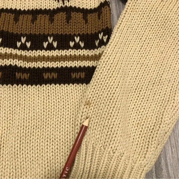 Vtg K-Mart Women’s Pullover Turtleneck Sweater Aztec Print  Grandma core Hippie - Picture 3 of 12